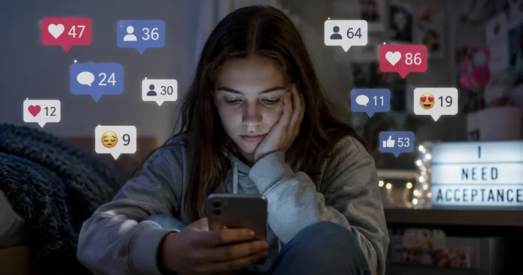 Οι ψυχολογικές συνέπειες των social media στους εφήβους και η ανάγκη για αποδοχή